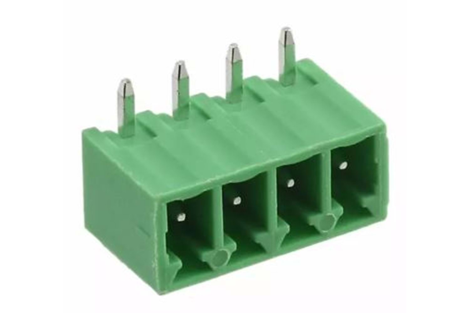 TERM 4P 90* 3.81mm CLOSED MALE THT