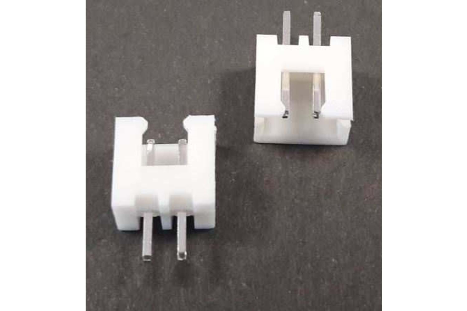 CONN 2P 2.50MM 180* WHITE TIN MALE THT