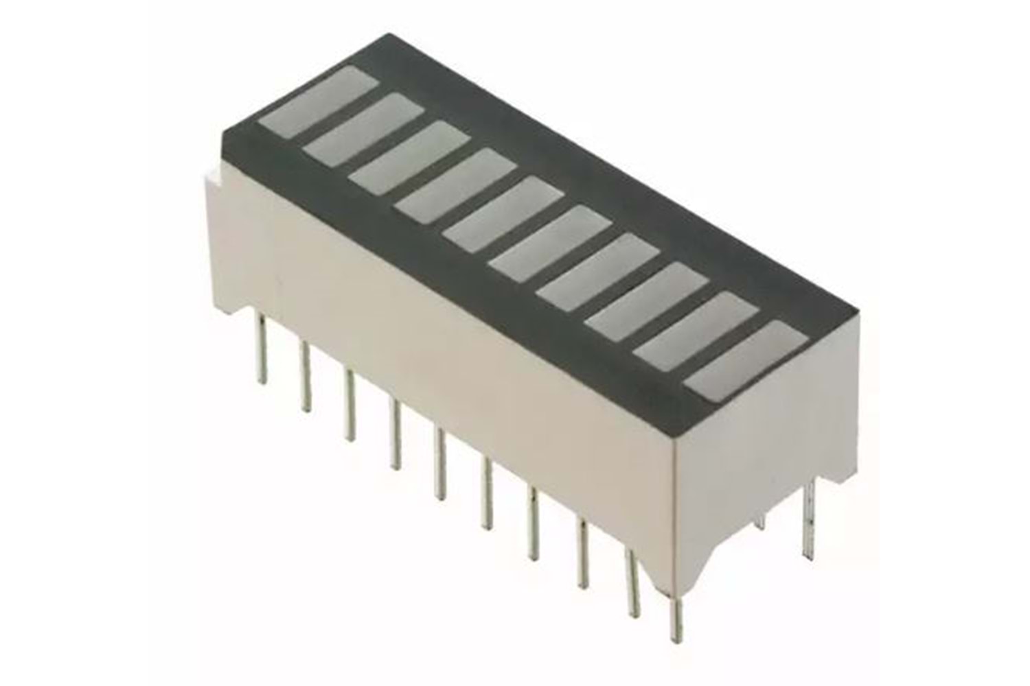 LED DSP RED/ORN 2V1 25mA 10 SEGMENT THT