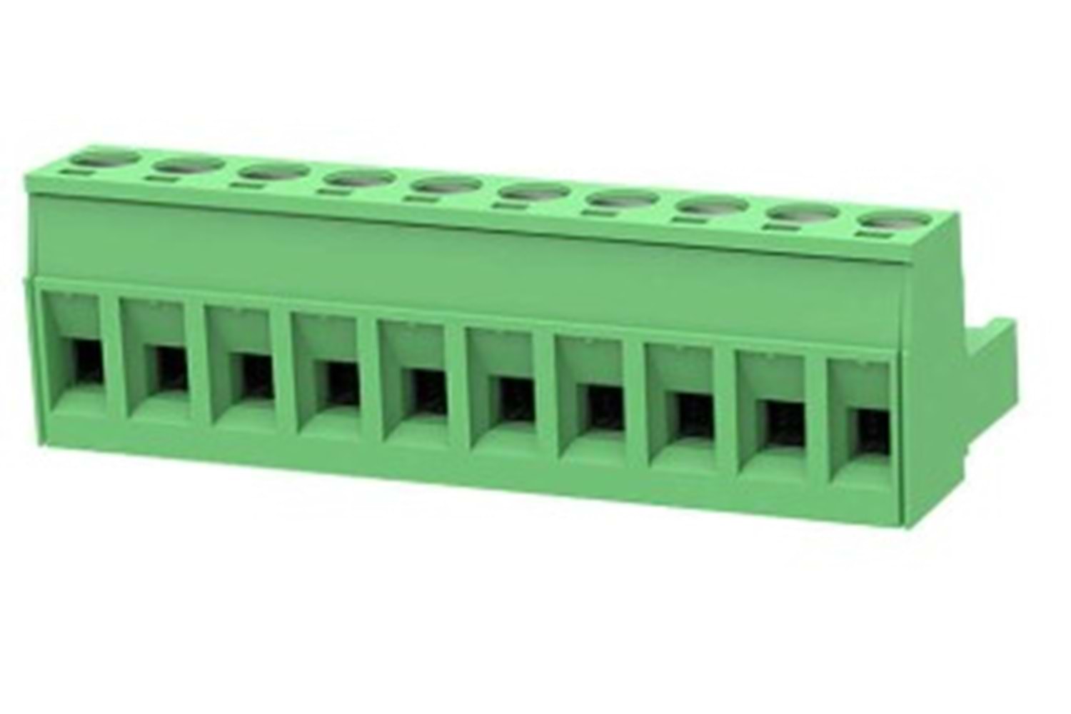 KLM 10P 5.08MM GREEN FEMALE THT