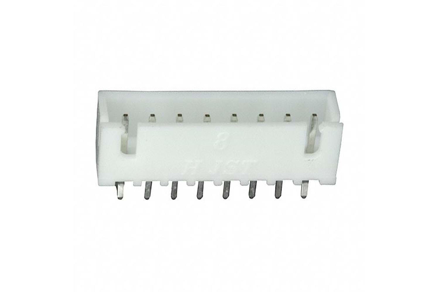 CONN 8P 2.5mm 180* WHITE MALE THT