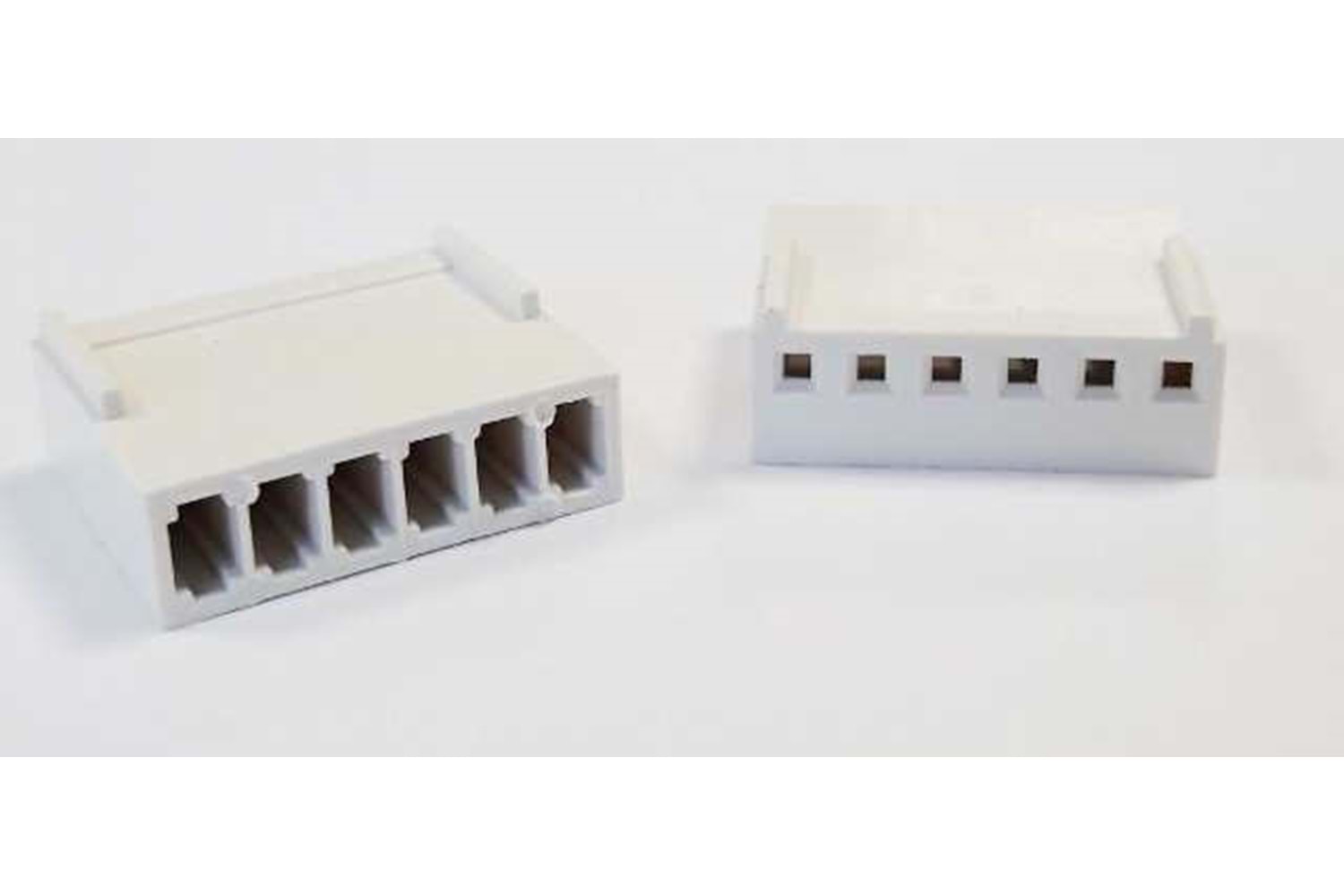 CONN 6P 2.54MM 180* WHITE FEMALE THT