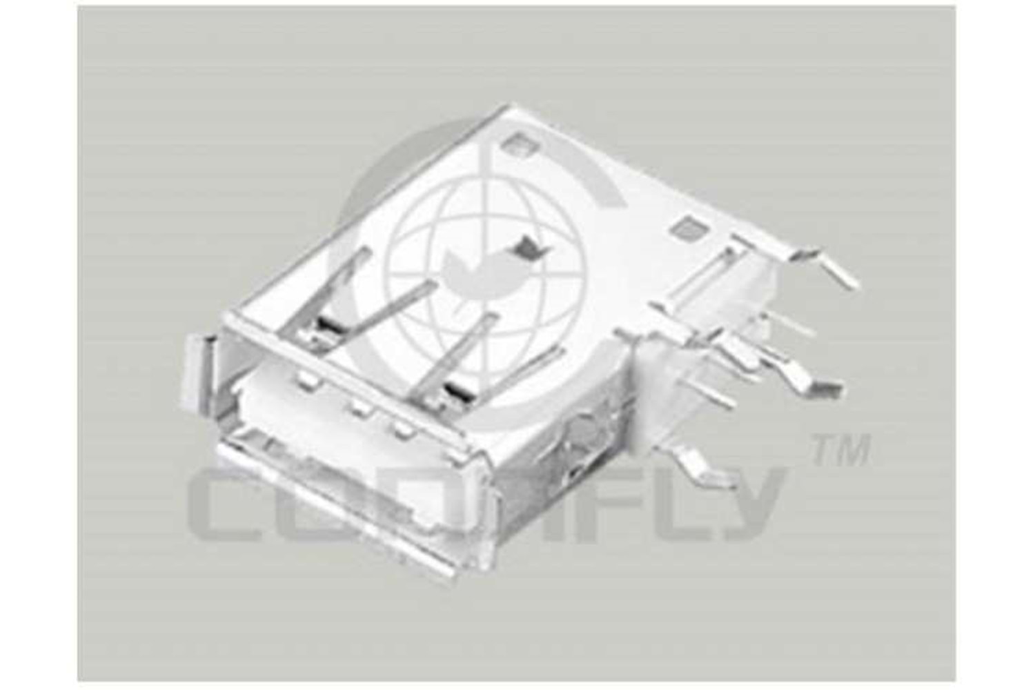 USB CONN A R/A TYPE 90° THT