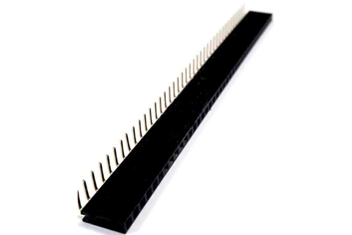 HEADER 40P (1x40) 2.54mm 8.50mm 90* FEMALE THT