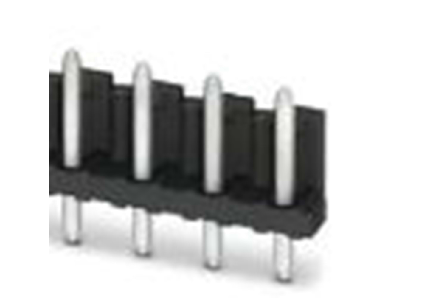 CONN 4PIN 3.96mm 180° BLACK MALE THT