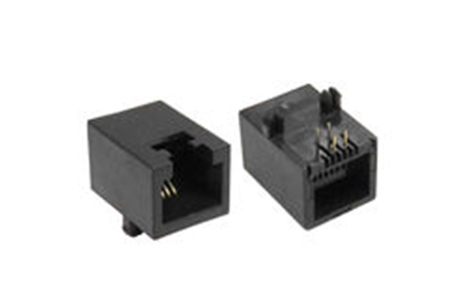CONN RJ45 4P 90° 6P4C - GRAY THT