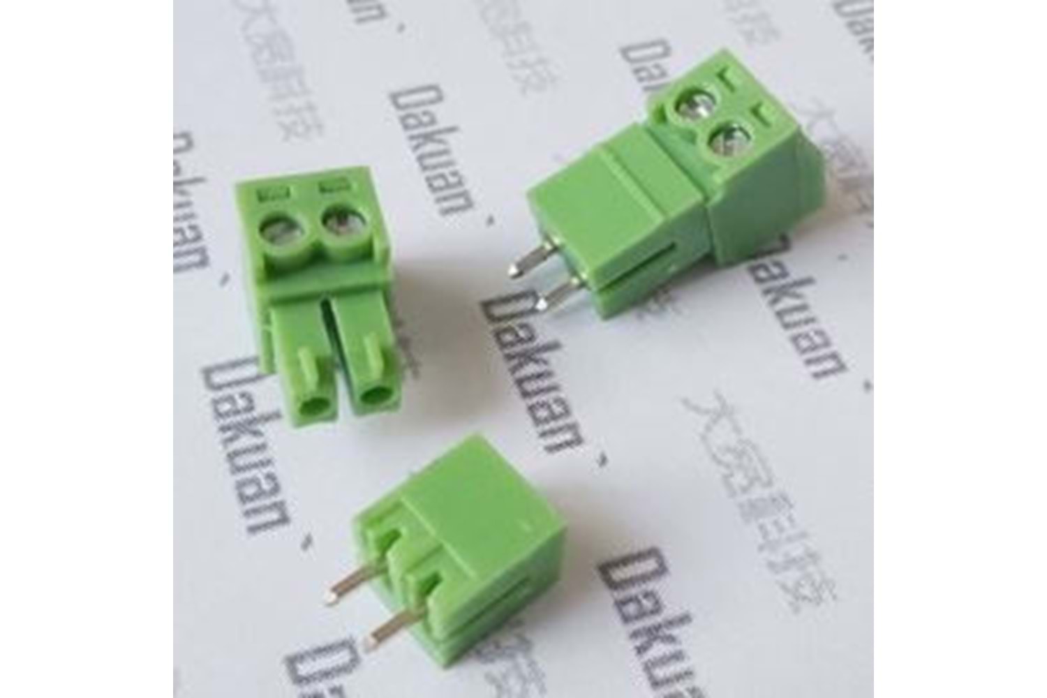 TERM 2P 3.81MM 180* MALE THT