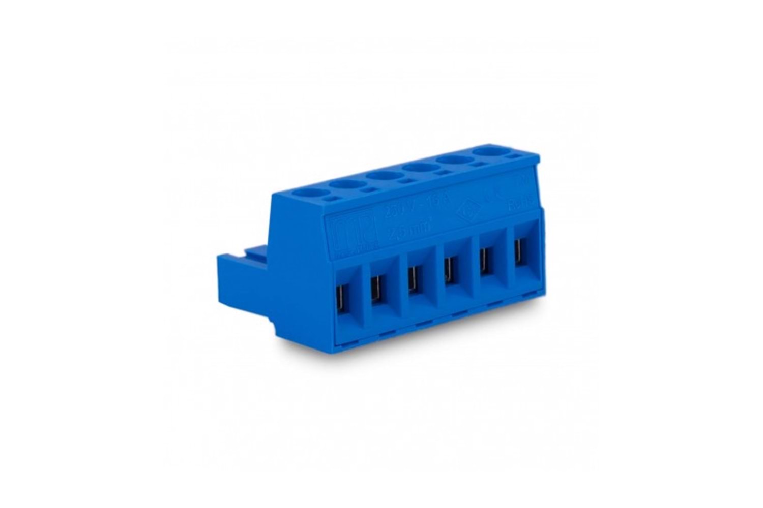 KLM 6P 5.08MM BLUE FEMALE THT