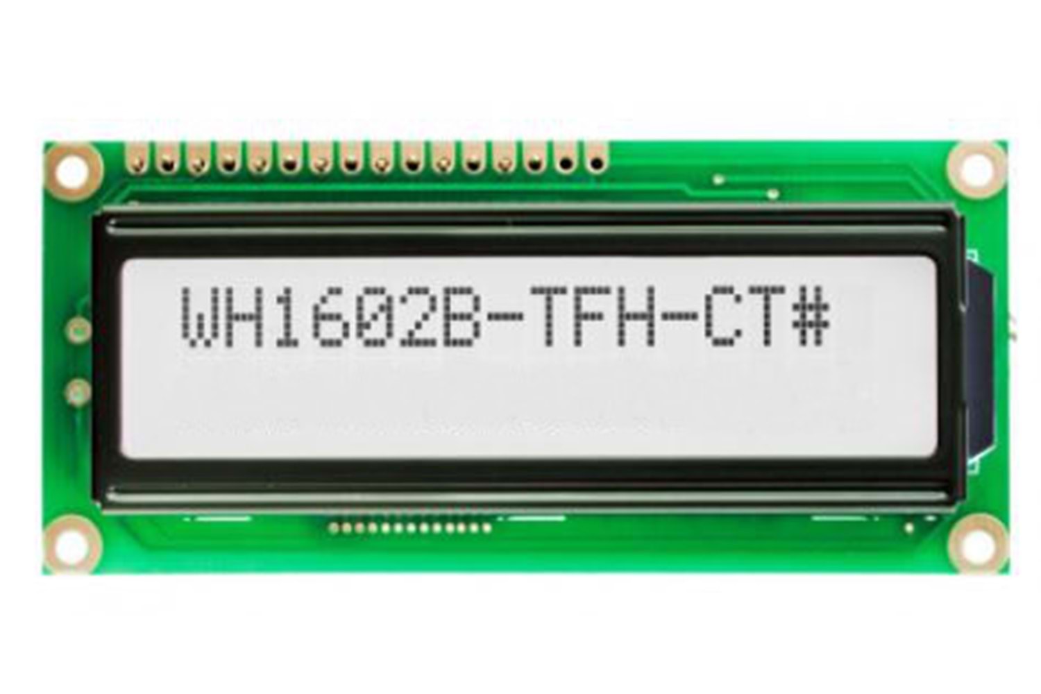 LCD MOD 16X2 80X36X13,5MM LEDB LIGHT WHITE THT