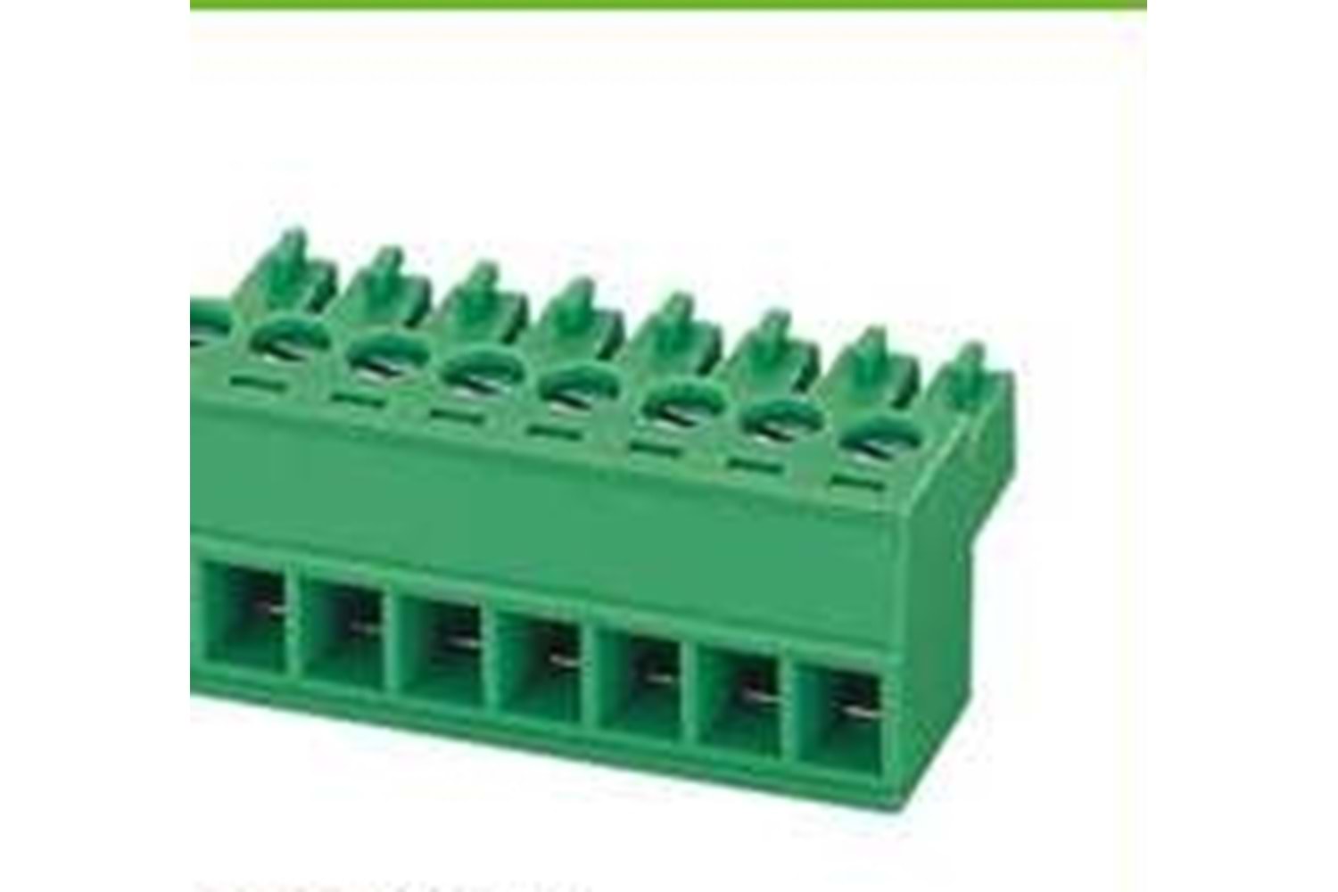 TERM 7P 3.81MM GREEN FEMALE THT