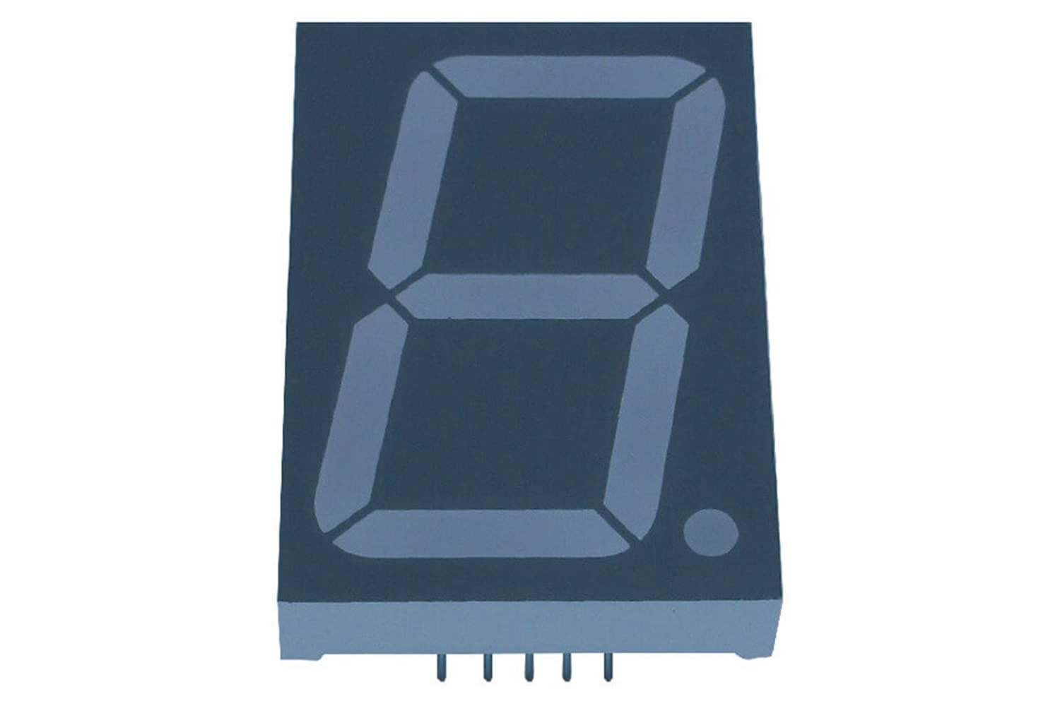 LED DISPLAY 7 SEGMENT 1DIGIT 38.1MM (+) RED E2-1150-AUR-1 THT