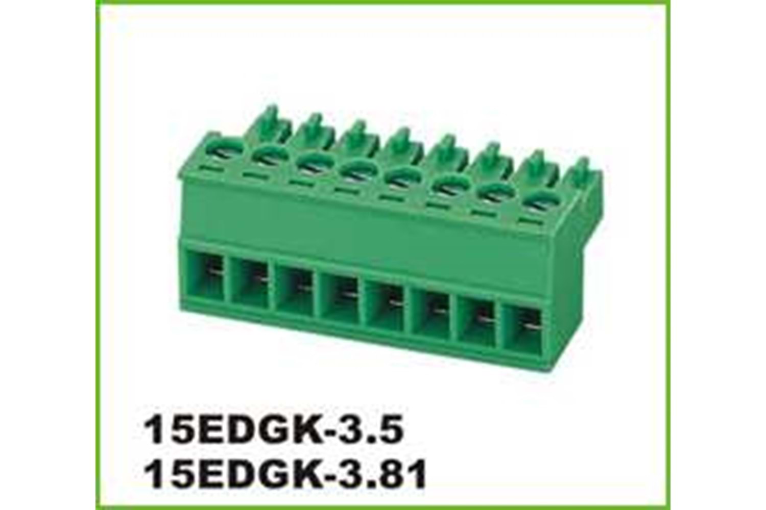 TERM 10P 3.81MM GREEN FEMALE THT