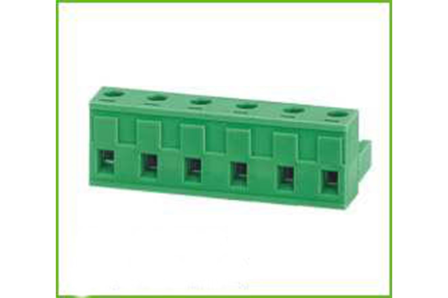 TERM 2P 7.62MM GREEN FEMALE THT