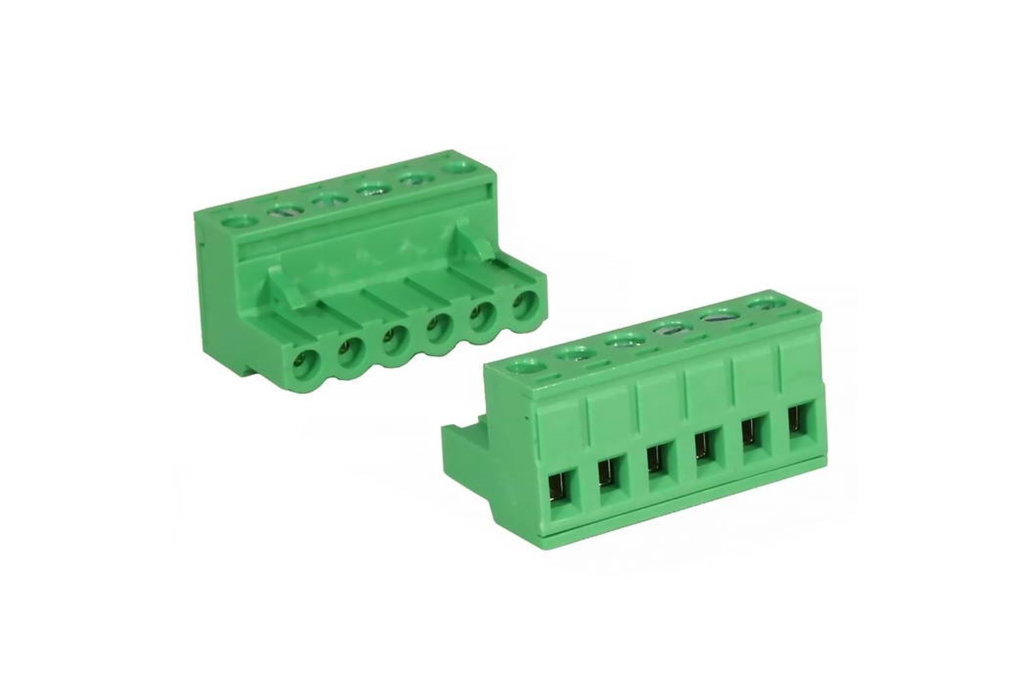 TERM 4P 7.62MM GREEN FEMALE THT