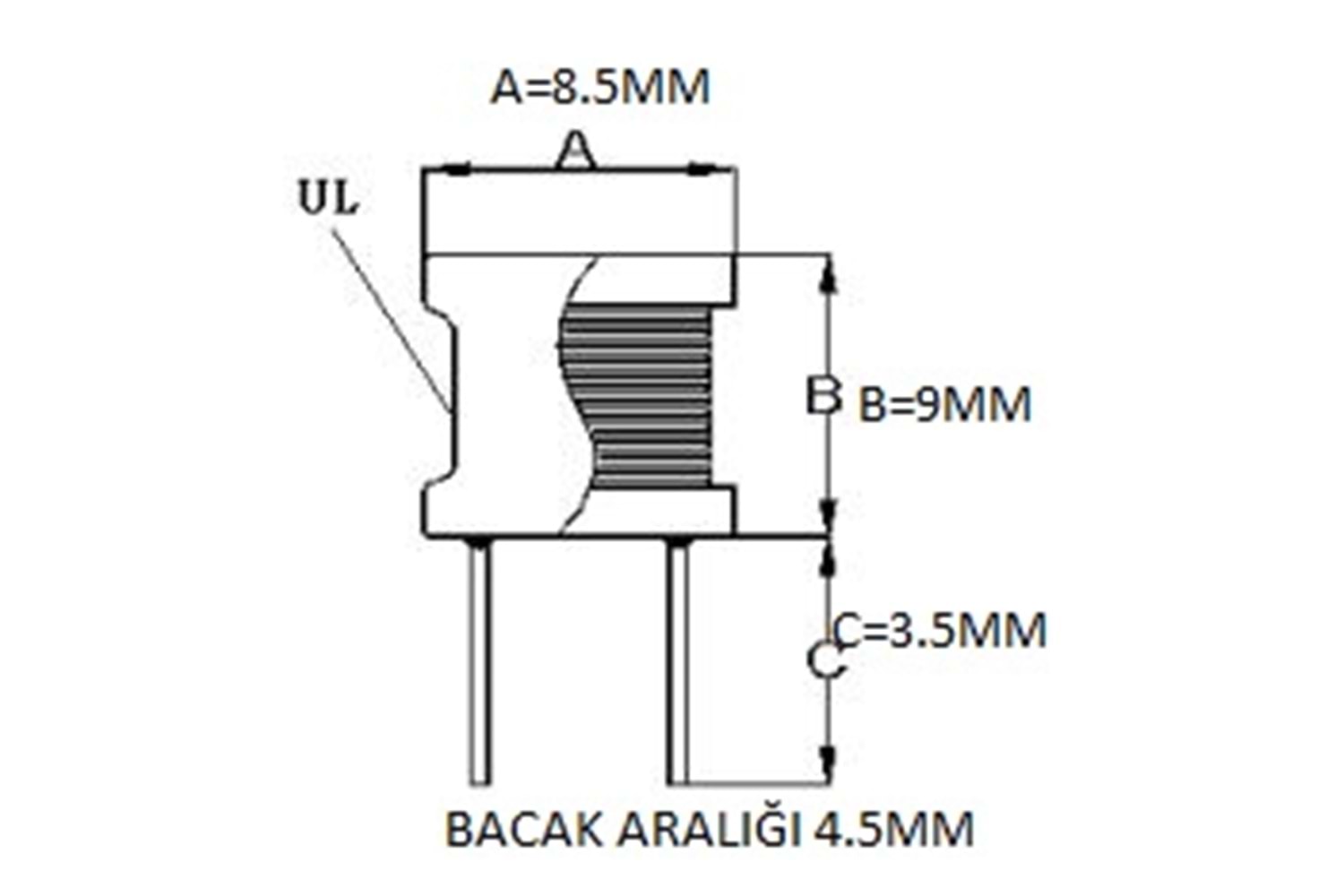 IND 33UH 1A 8X10X4.5MM THT