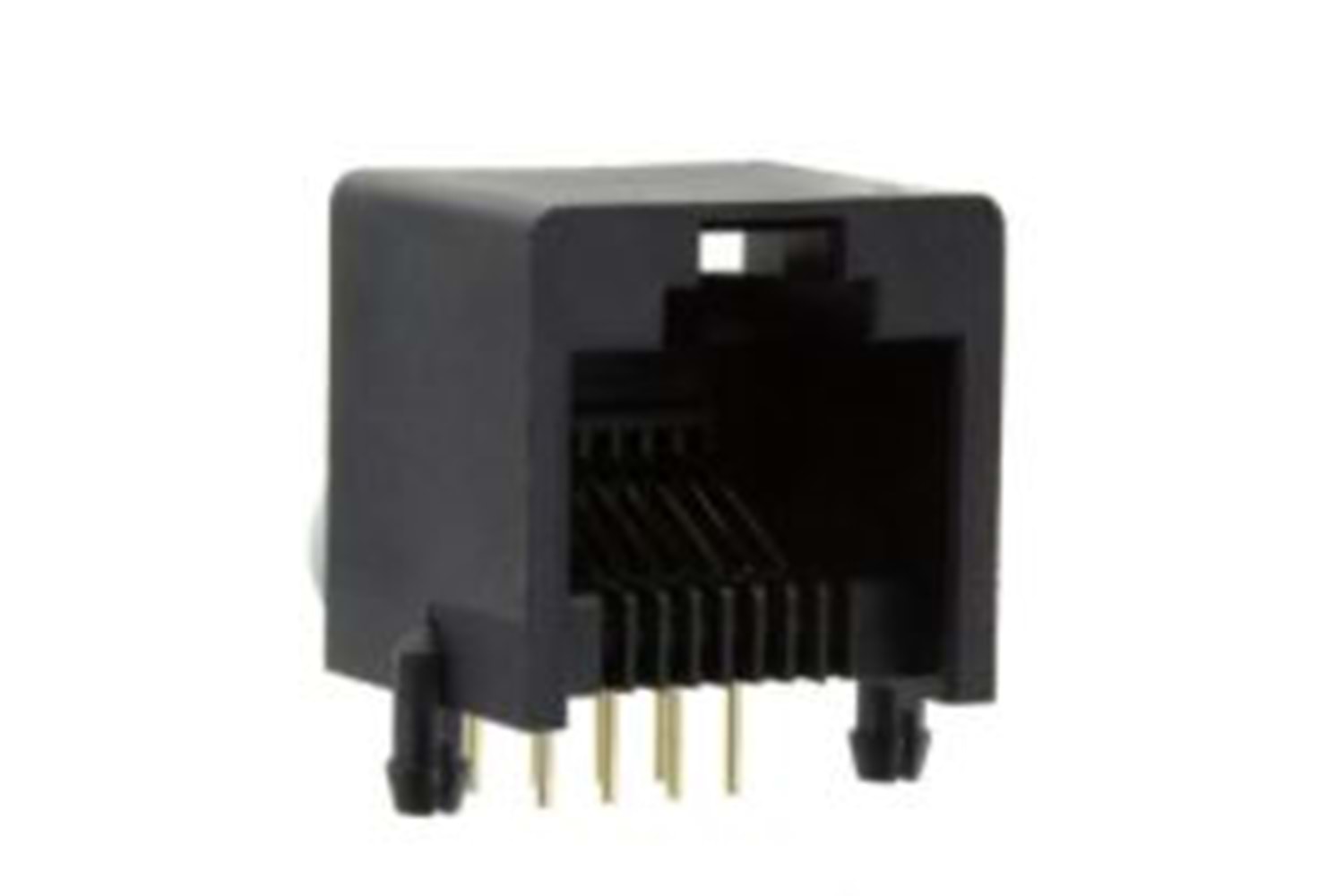 CONN JACK 8P8C R/A BLACK THT