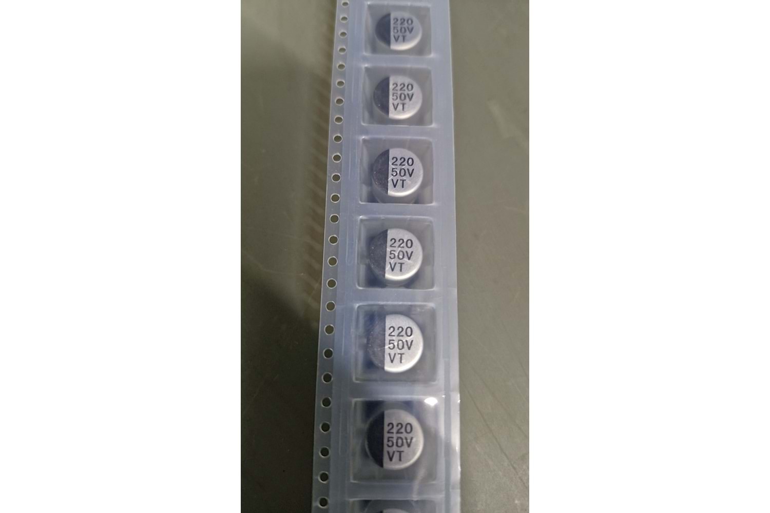 CAP ALUM 220uF 50V 20% 10x10.5mm SMD