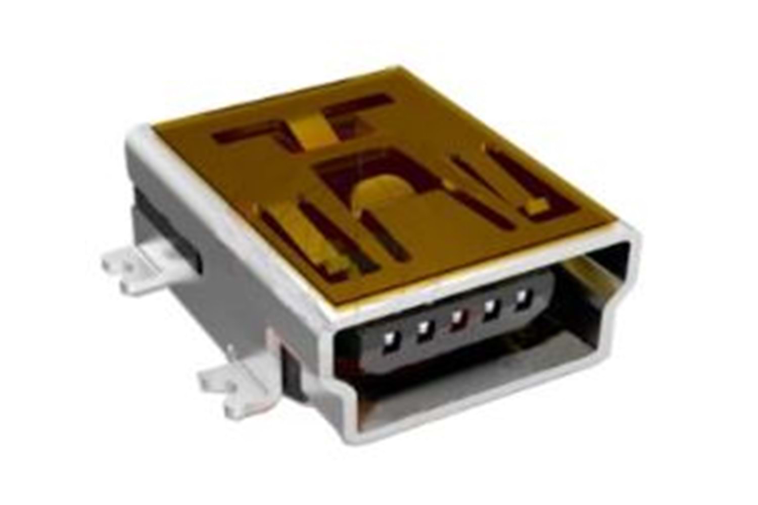 CONNECTOR USB MINI B TYPE 5PIN 90C FEMALE SMD