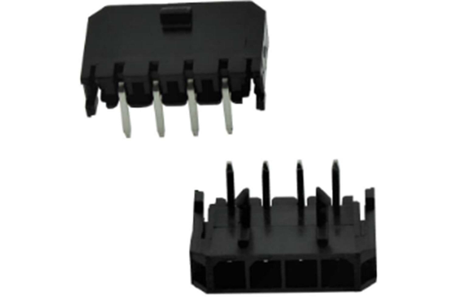 CON.T.B.3.00MM 4PIN(1X4) MALE THT R/A BLACK