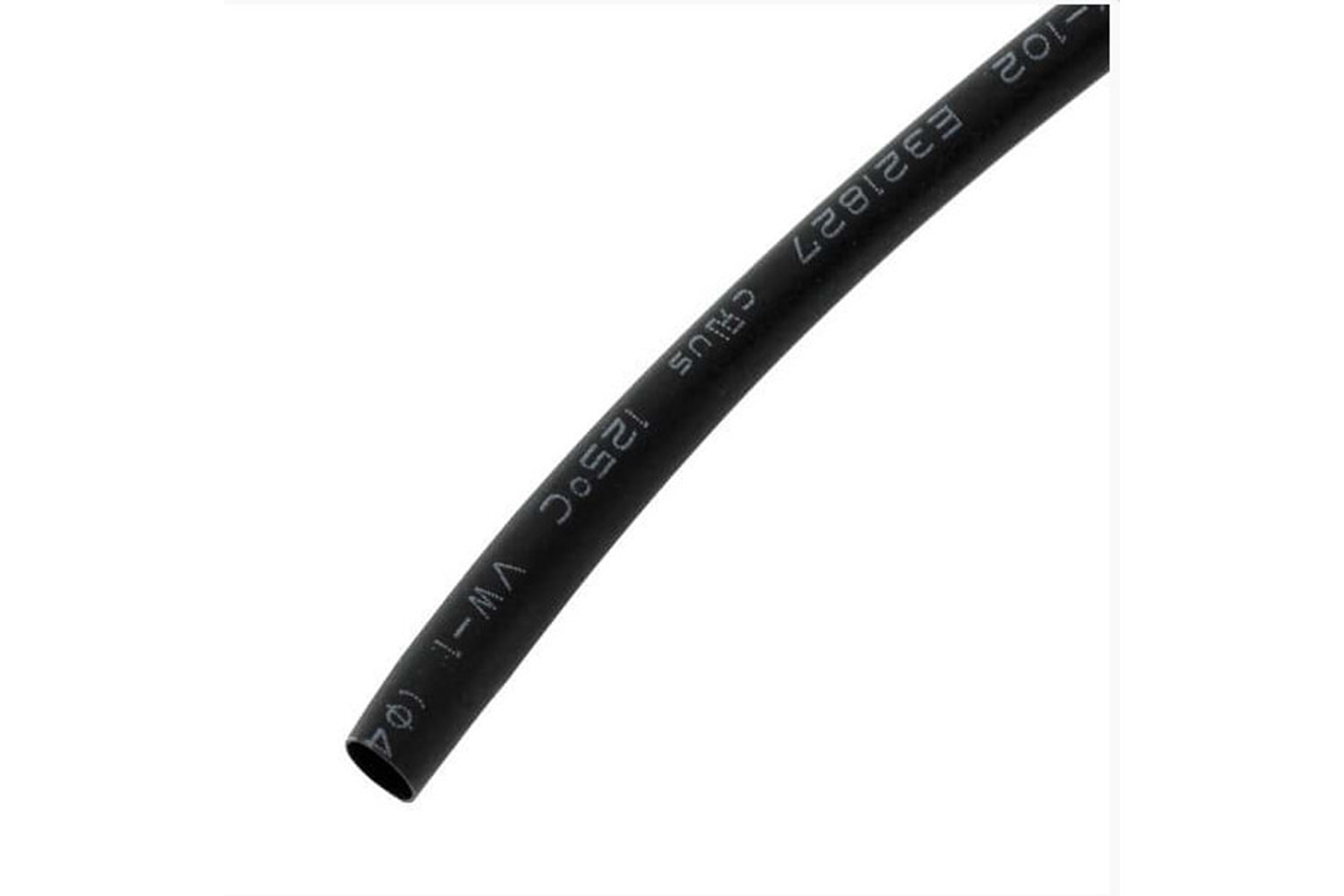 MAC HEAT SHRINKABLE TUBING 4mm BLACK 2:1