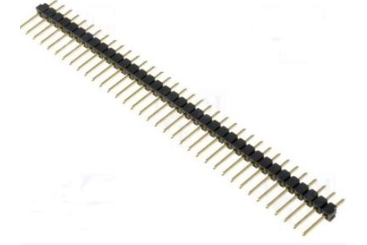 HEADER 8P (1x8) 2.54MM 12MM 180* MALE THT
