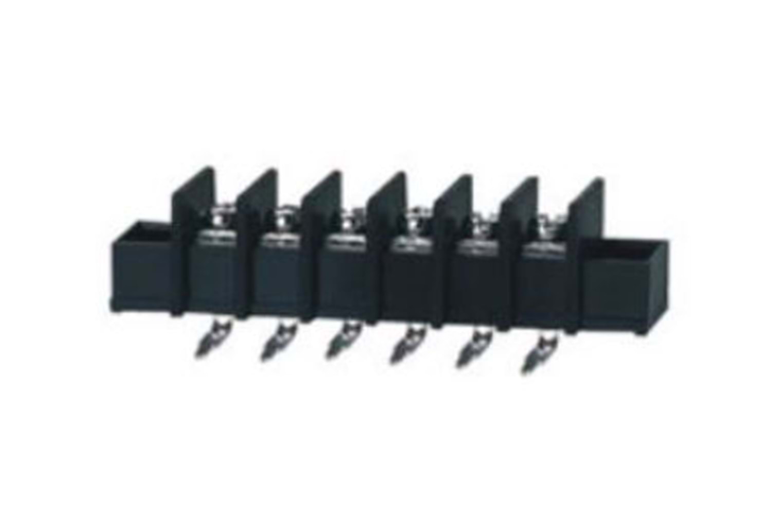 TERM. BLK. 9.5MM 4P 90* BARRIER THT