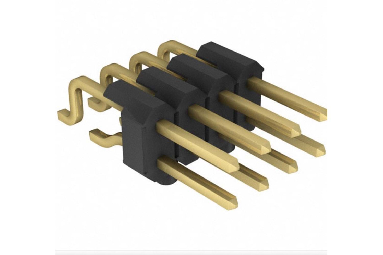 CONN HEADER R/A 8POS 2.54MM SMD