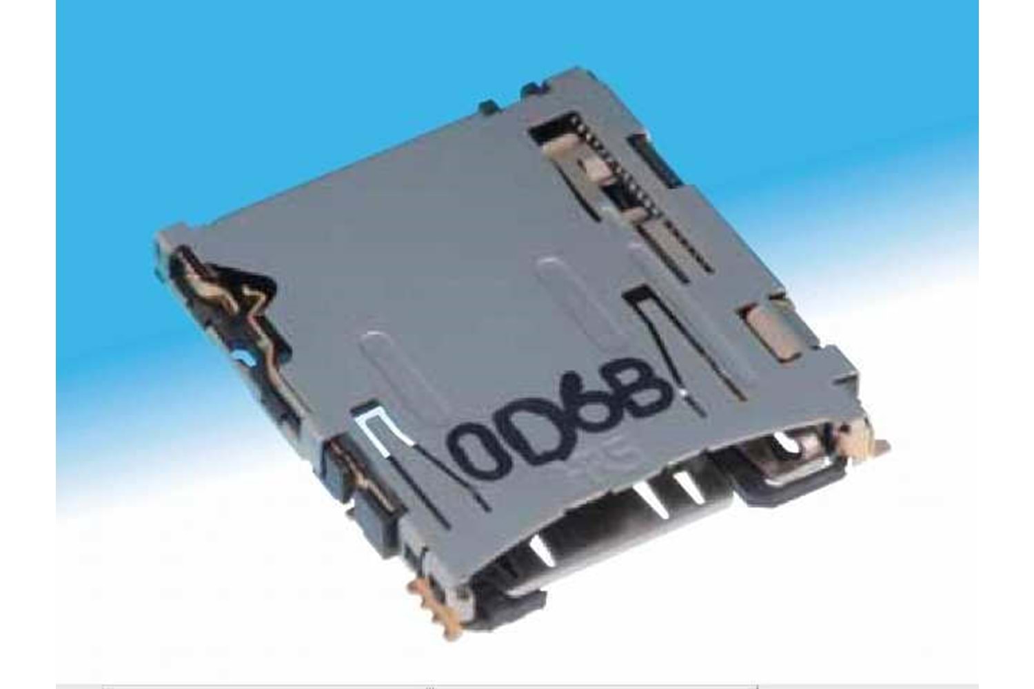 CONN MICRO SIM CARD PUSH PULL 6PIN W/SHELL SMD