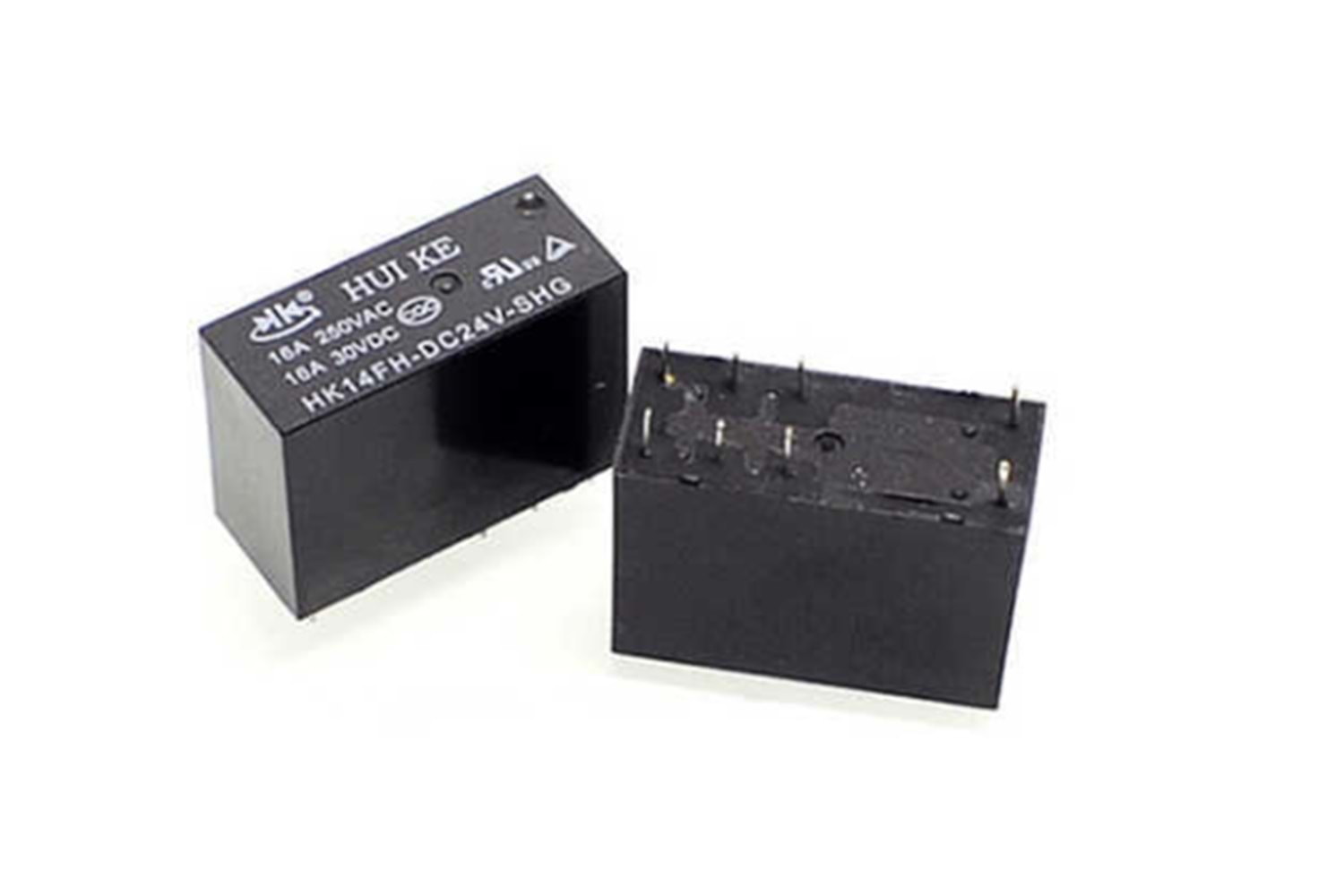 RELAY DOUBLE CONTACT 24V 16A THT