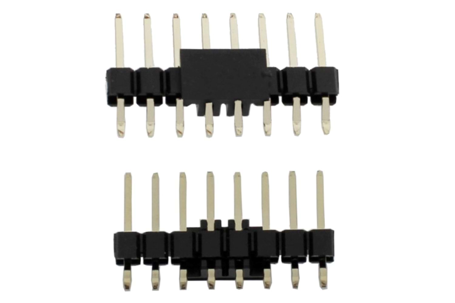 PIN HEADER 8P(1x8) 2.54mm MALE R/A SMD