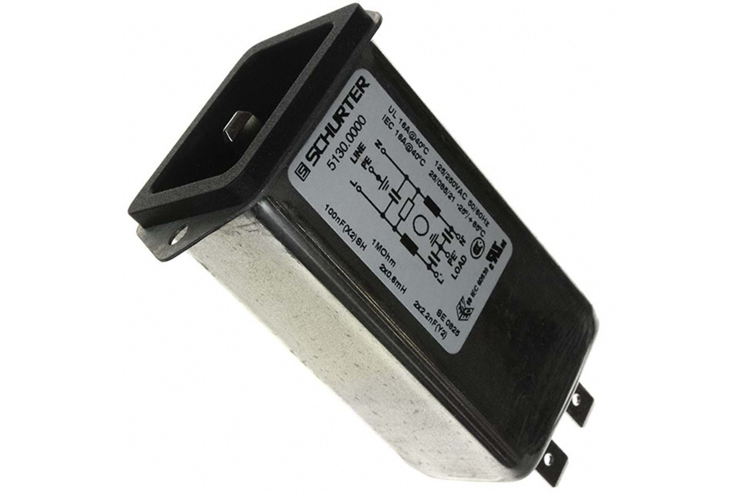 PWR ENT RCPT IEC320-C20 PANEL QC