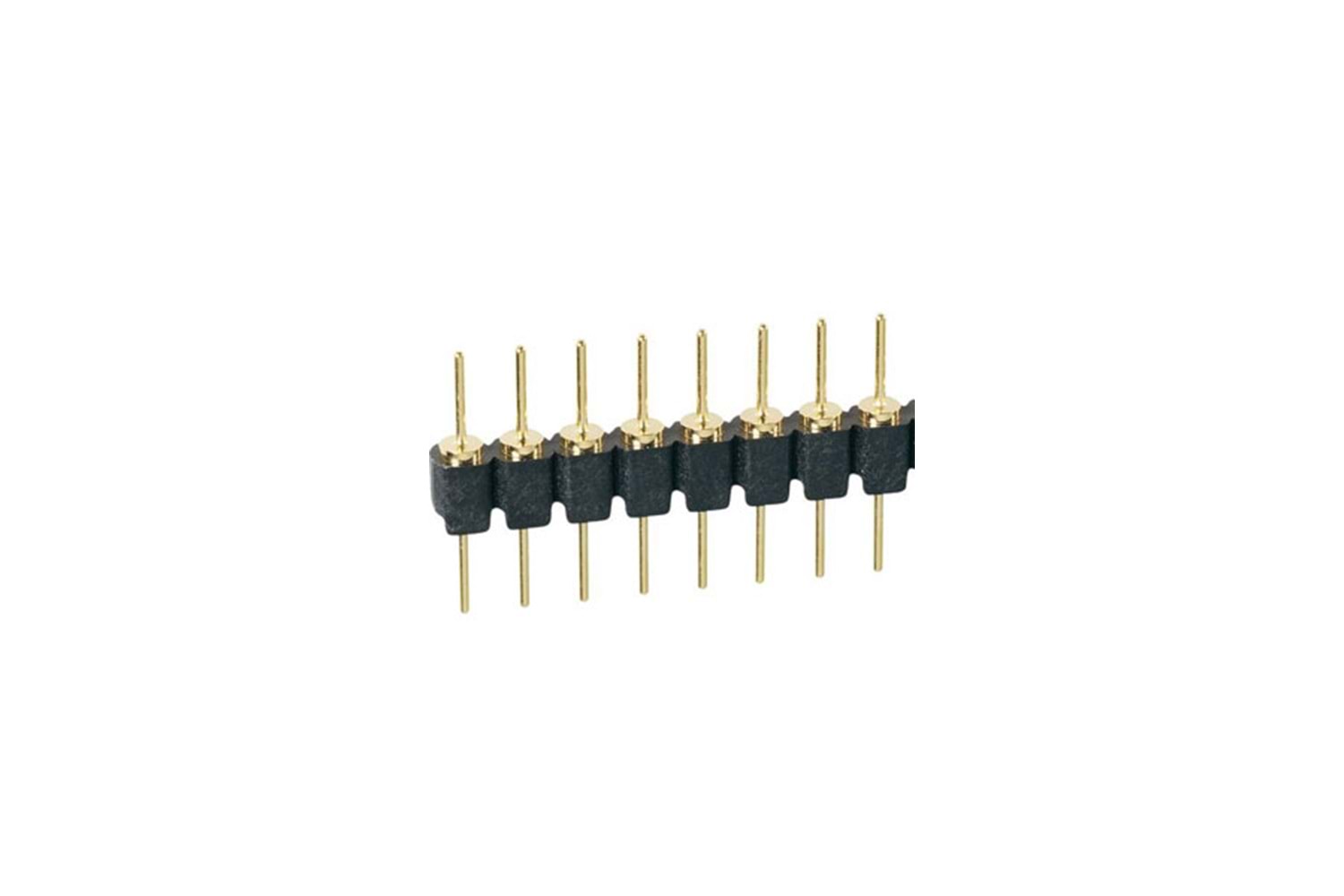 PİN HEADER 1x8 180* 2.54mm PRECİSİON MALE THT