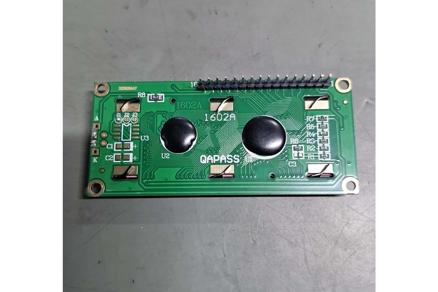 LCD DISPLAY 16*2 80x35x9mm WHITE BLUE THT