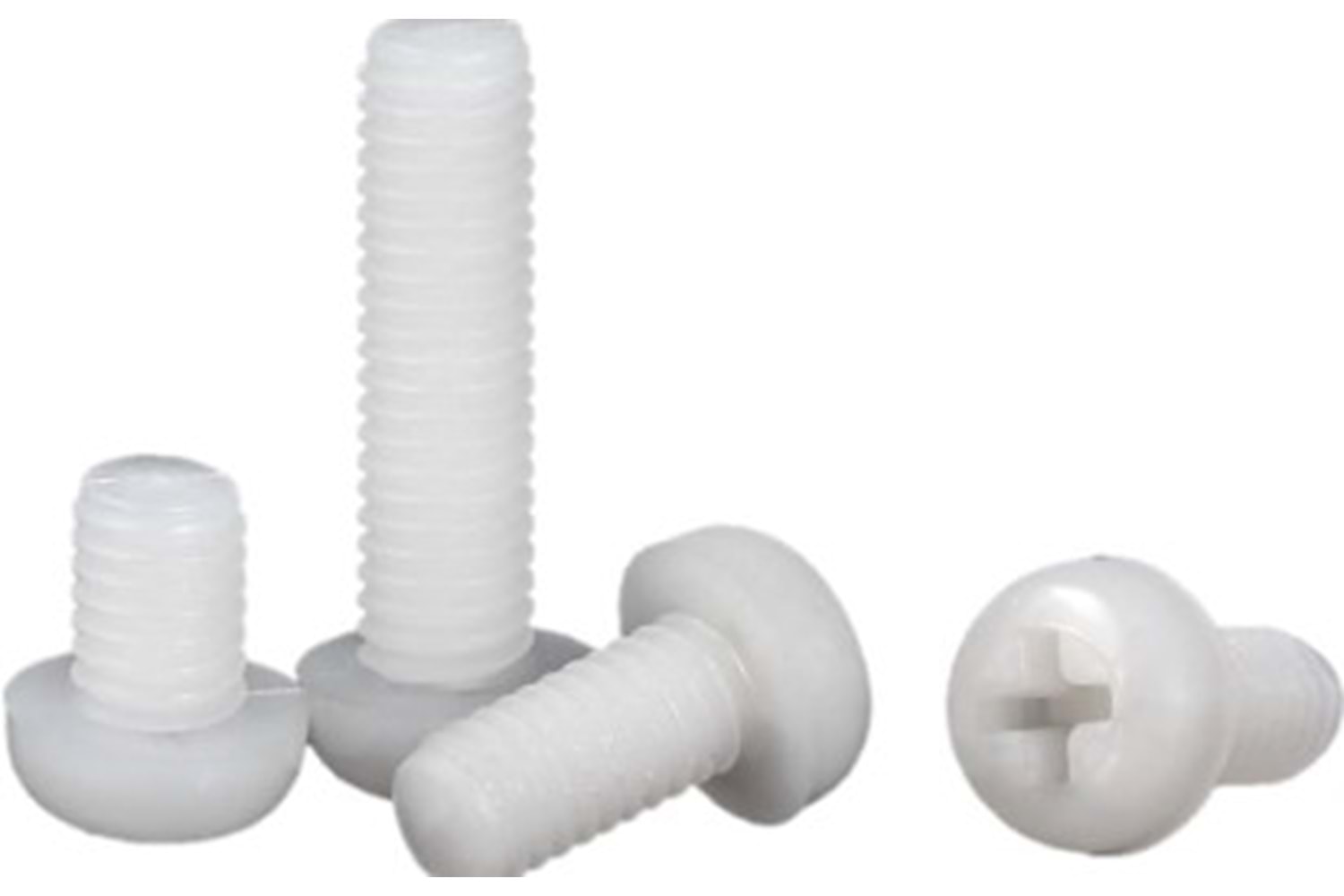 SCREW M2X4 STAR CYLINDER HEADPLASTIC WHITE