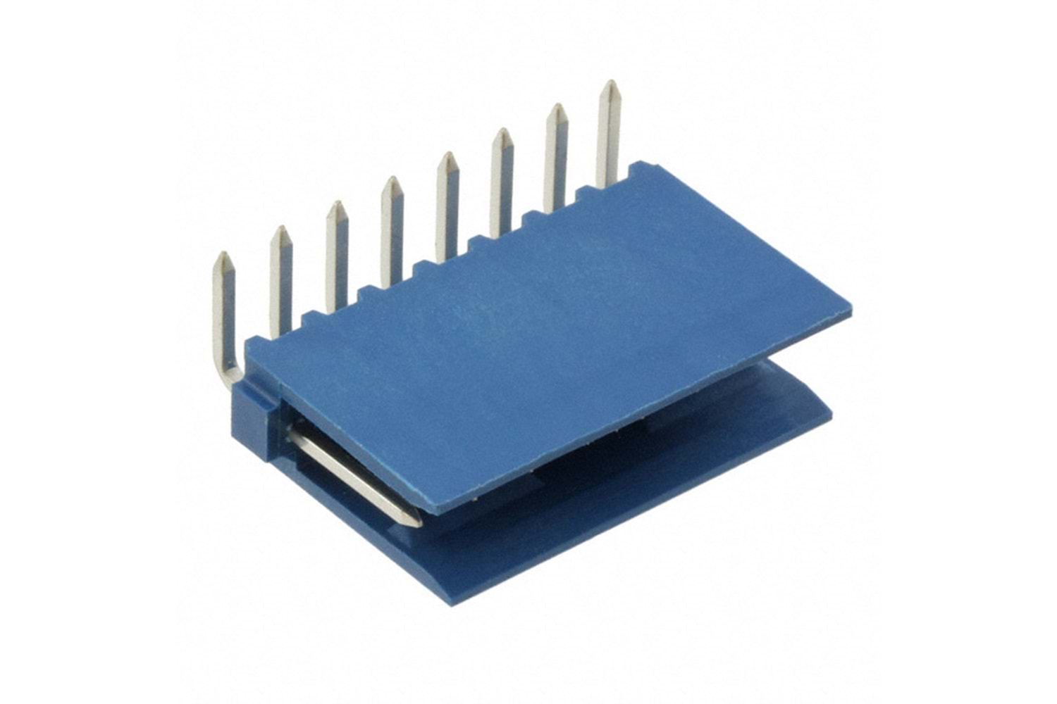 CONN HEADER 8P 2.54mm BLUE R/A THT