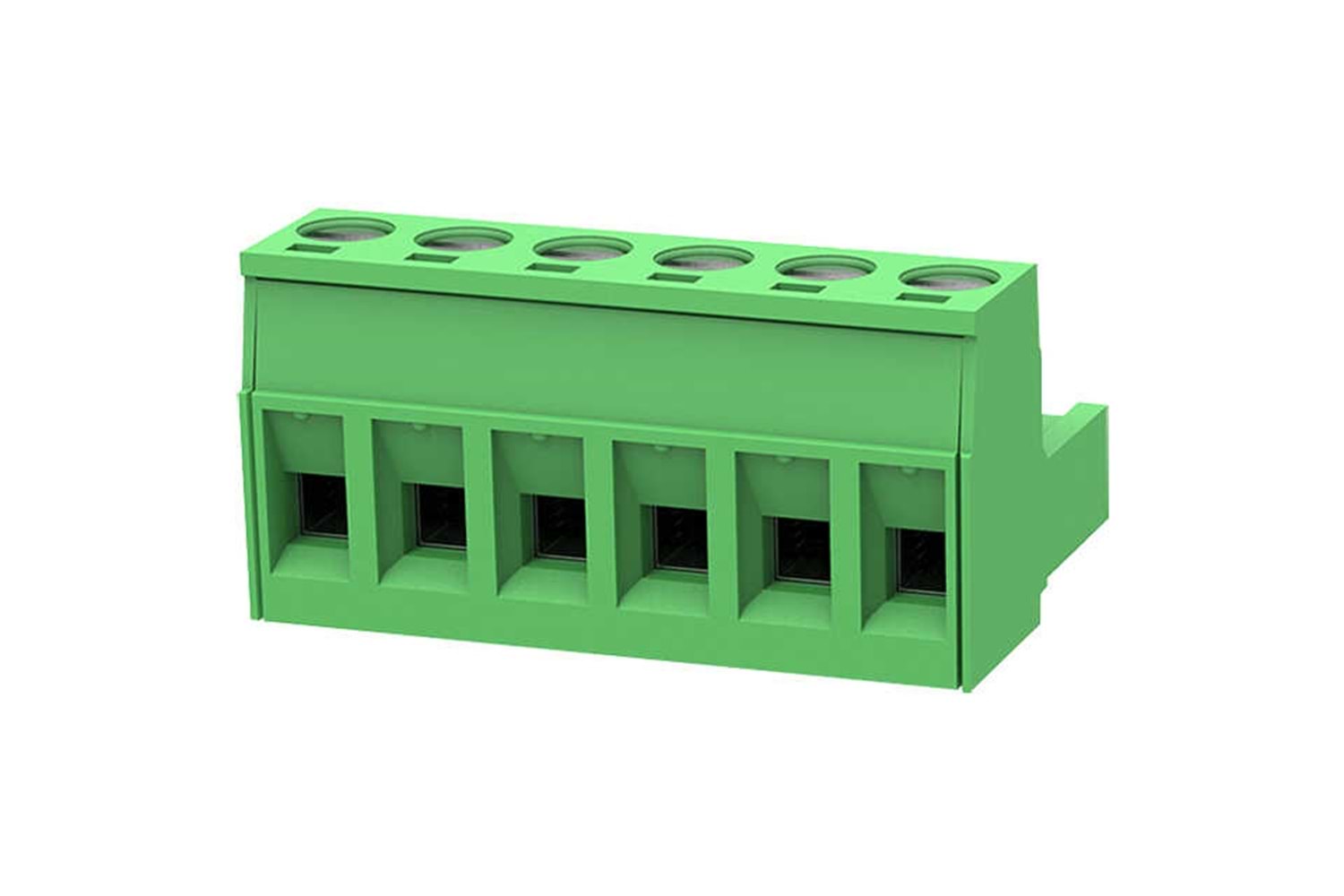 TERM 6P 5.08mm GREEN FEMALE THT