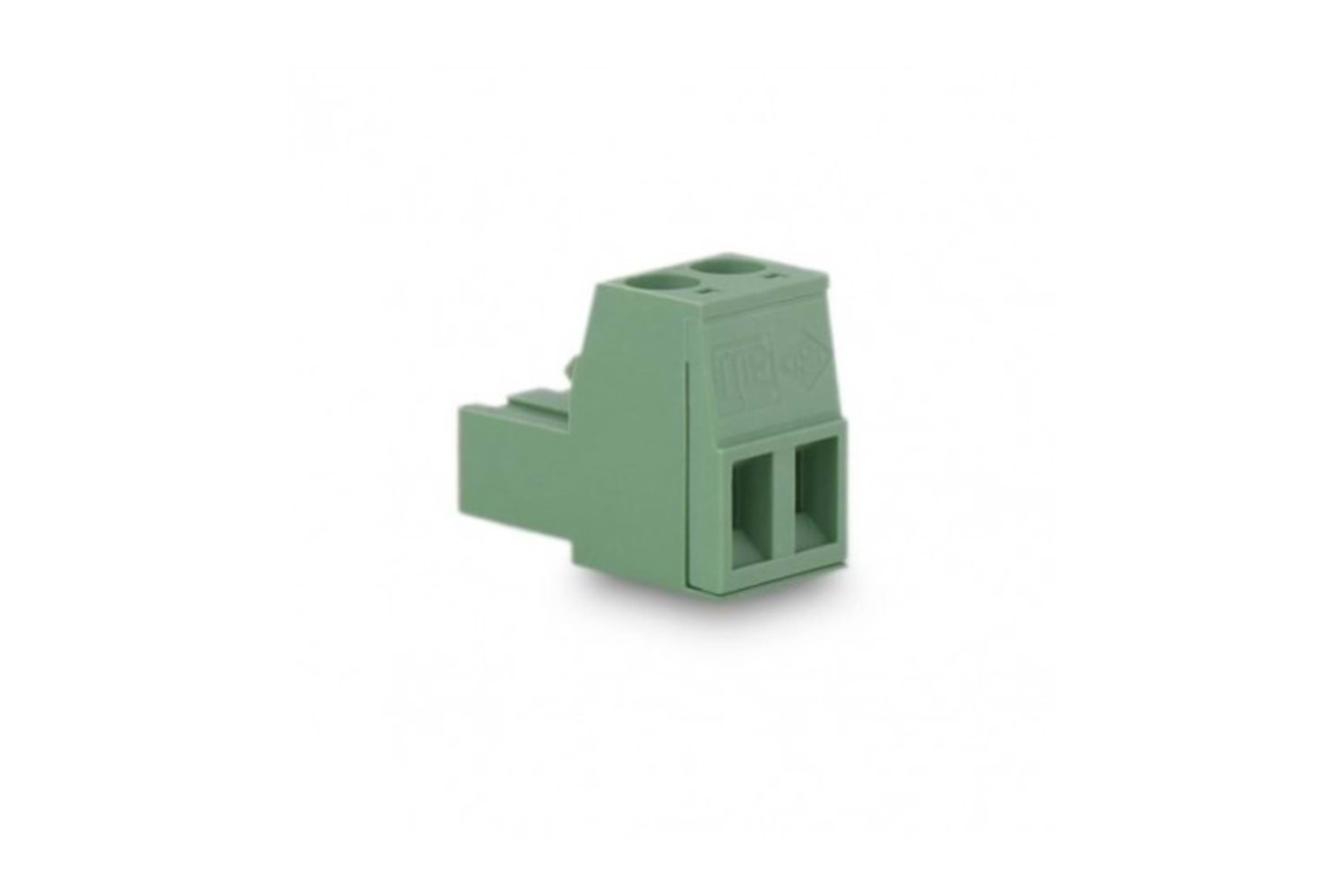 TERM 2P 3.81MM GREEN FEMALE THT