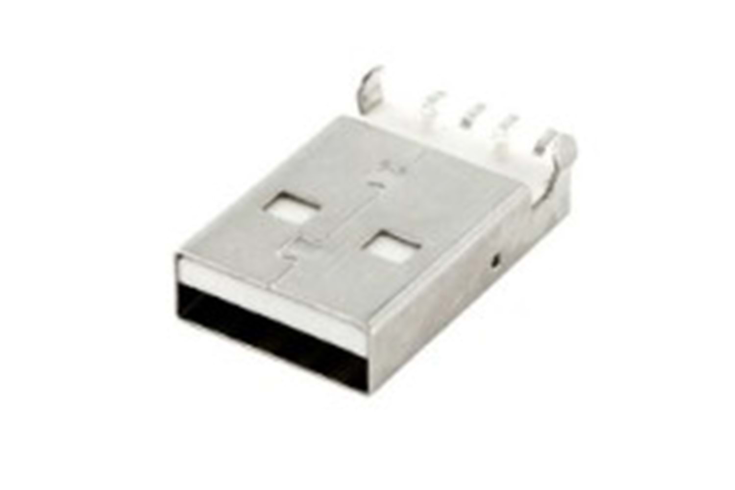 CONNECTOR USB A TYPE 4P WHITE R/A SMD