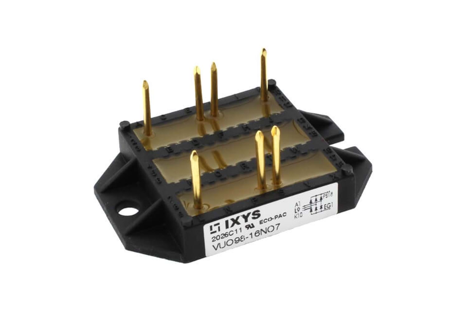 DIODE BRIDGE 100A 1600V 3PH IXYS CHASSIS