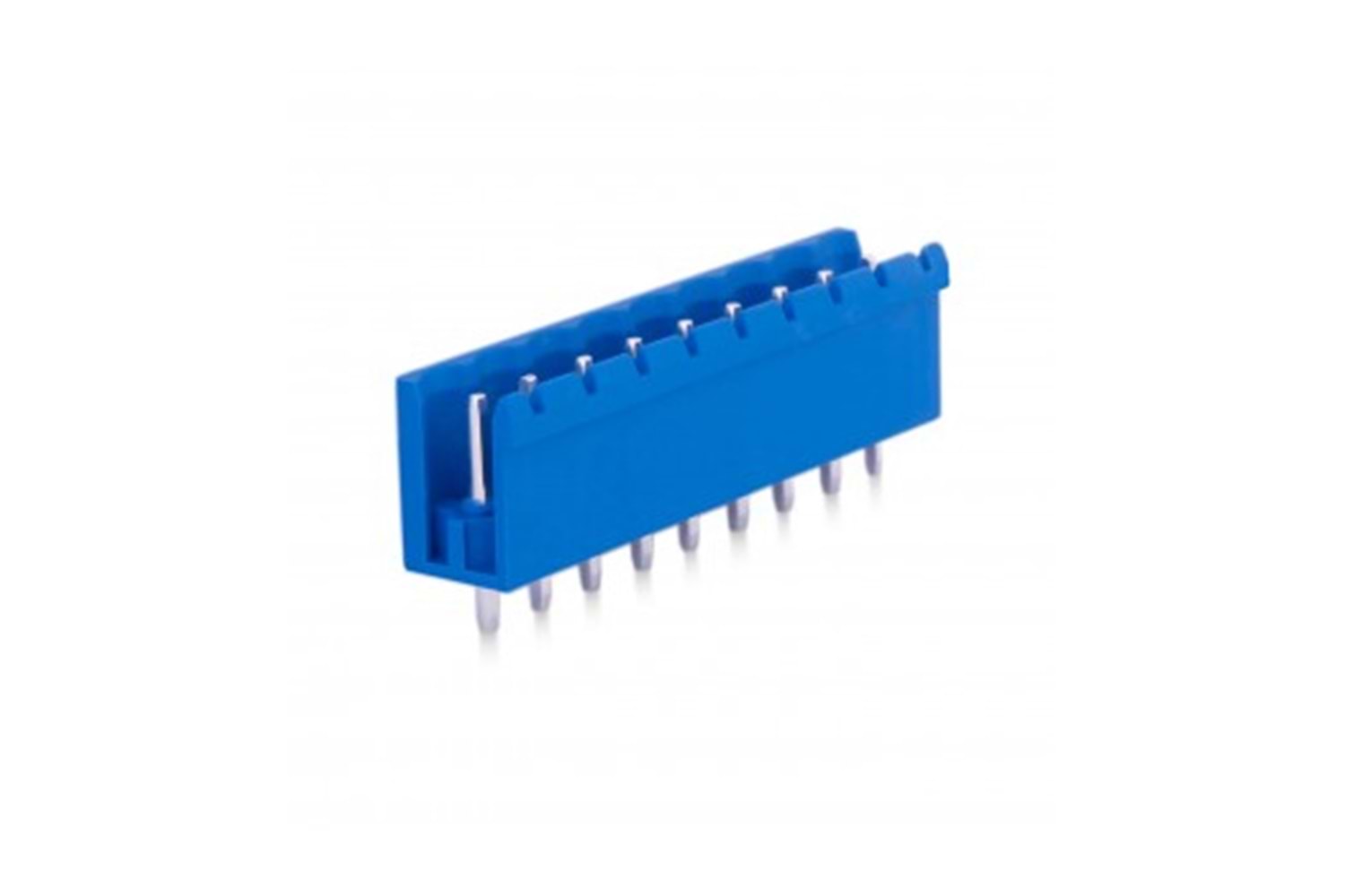 KLM OPEN 9P 5.08MM 180° BLUE MALE THT