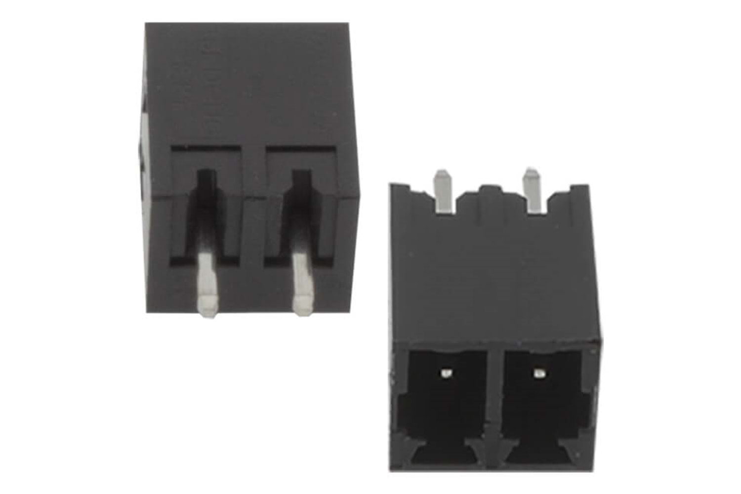 TERM 2P 3.81mm 180° BLACK CLOSED MALE THT