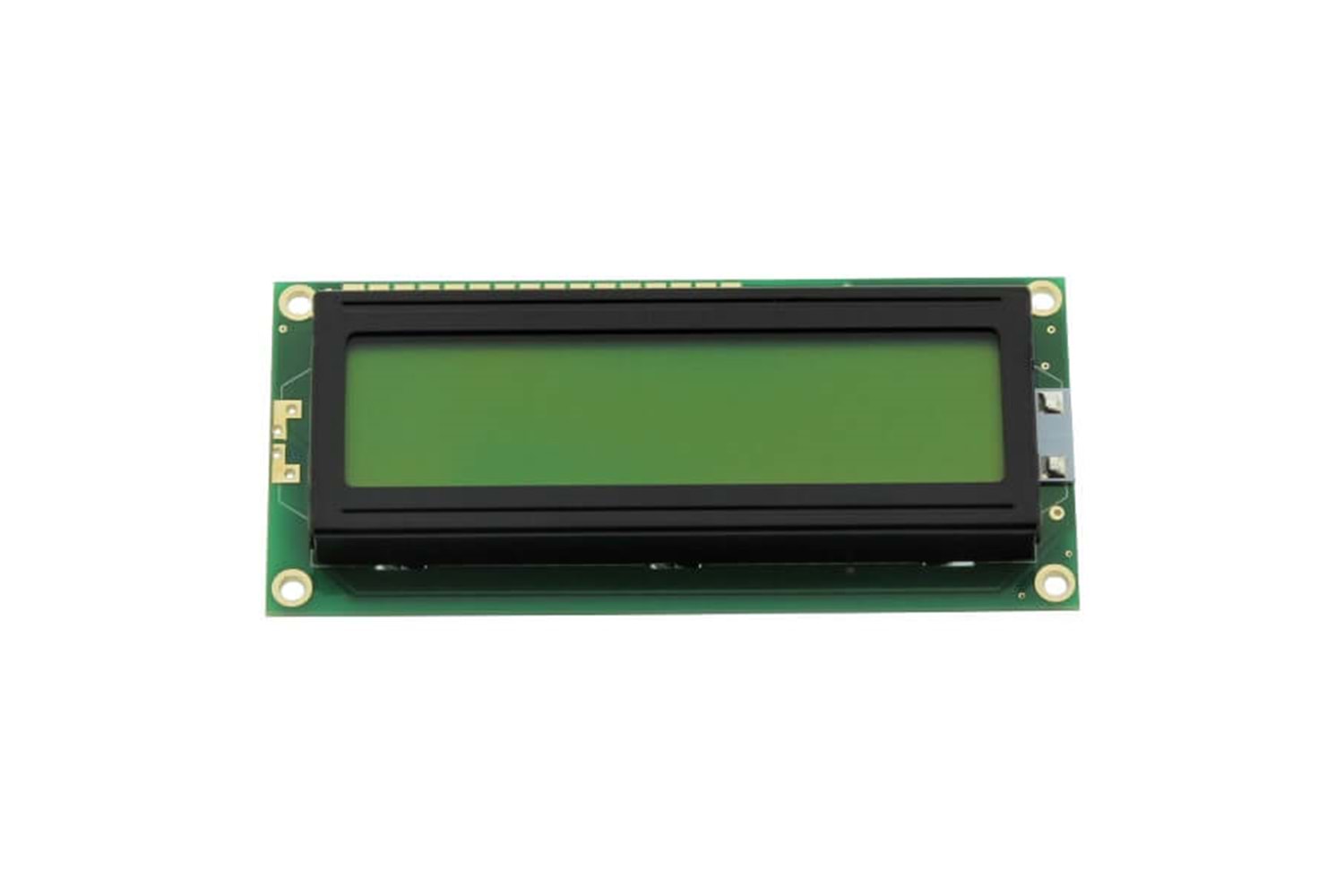 LCD YESIL KARAKTER DAR KASA 2X16 PCM1602P1-FL-YBS-01