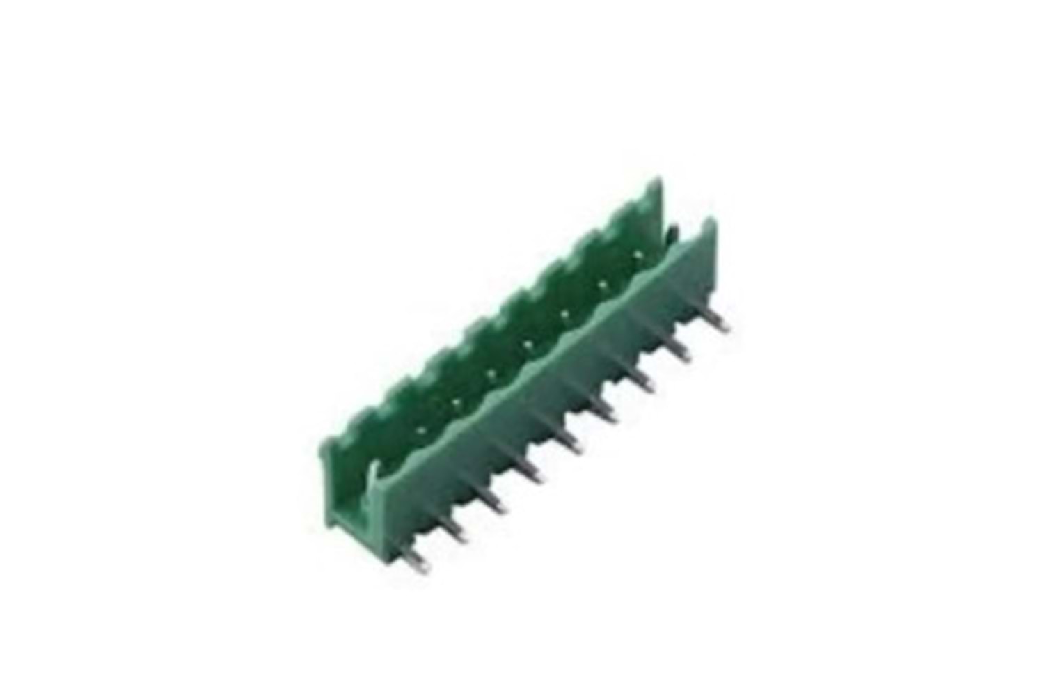 TERM 9P 5.08mm 90° GREEN OPEN MALE THT