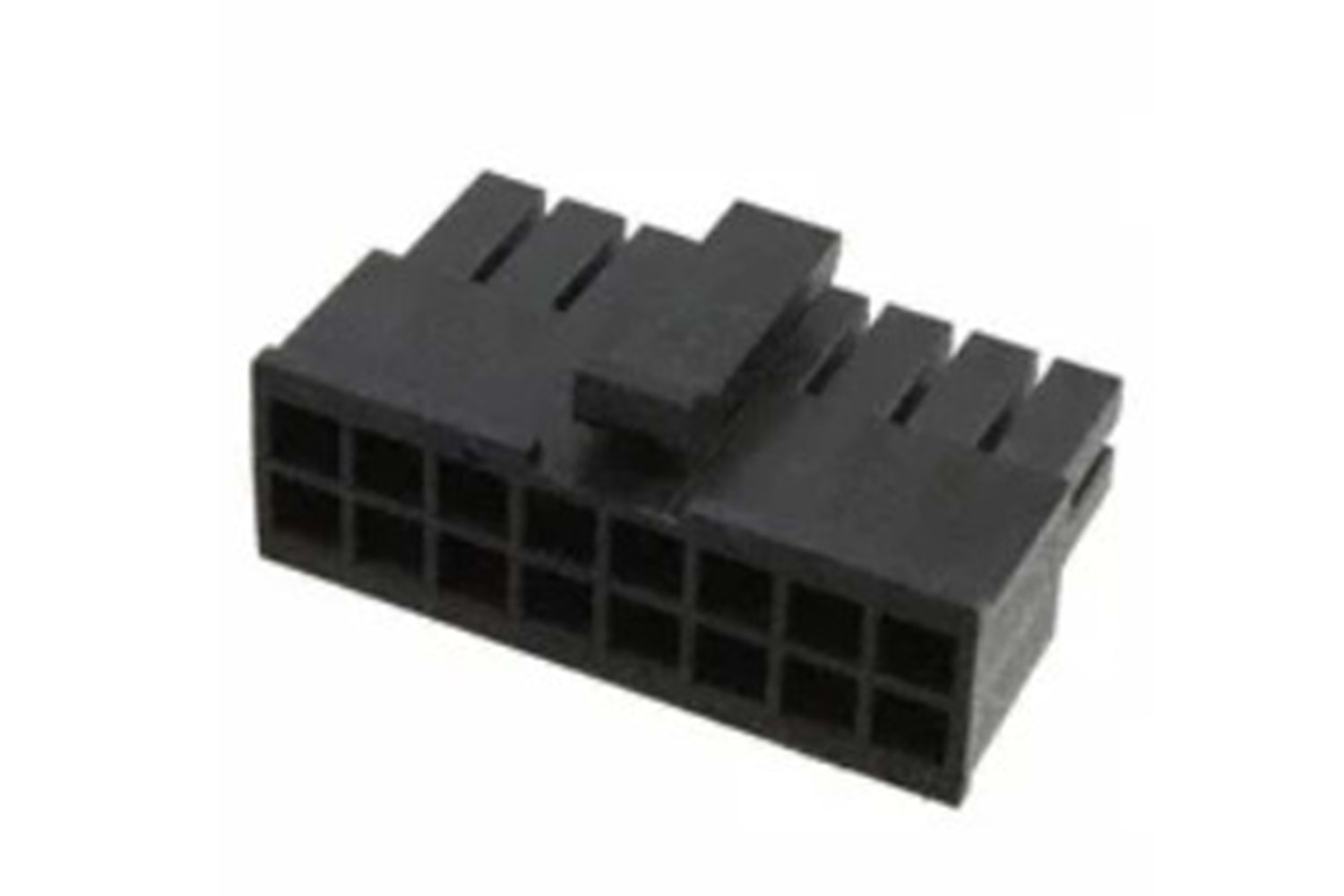 CONN RCPT HSG 16P 3mm BLACK FEMALE