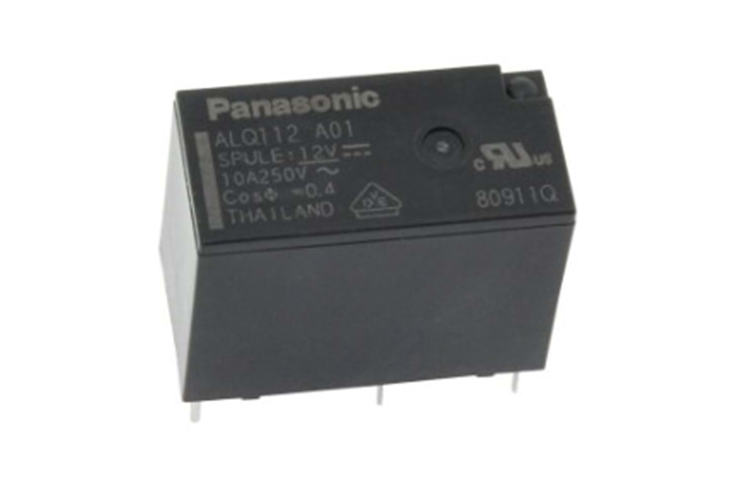 RELAY POWER 10A 12V 5P 1FormC THT