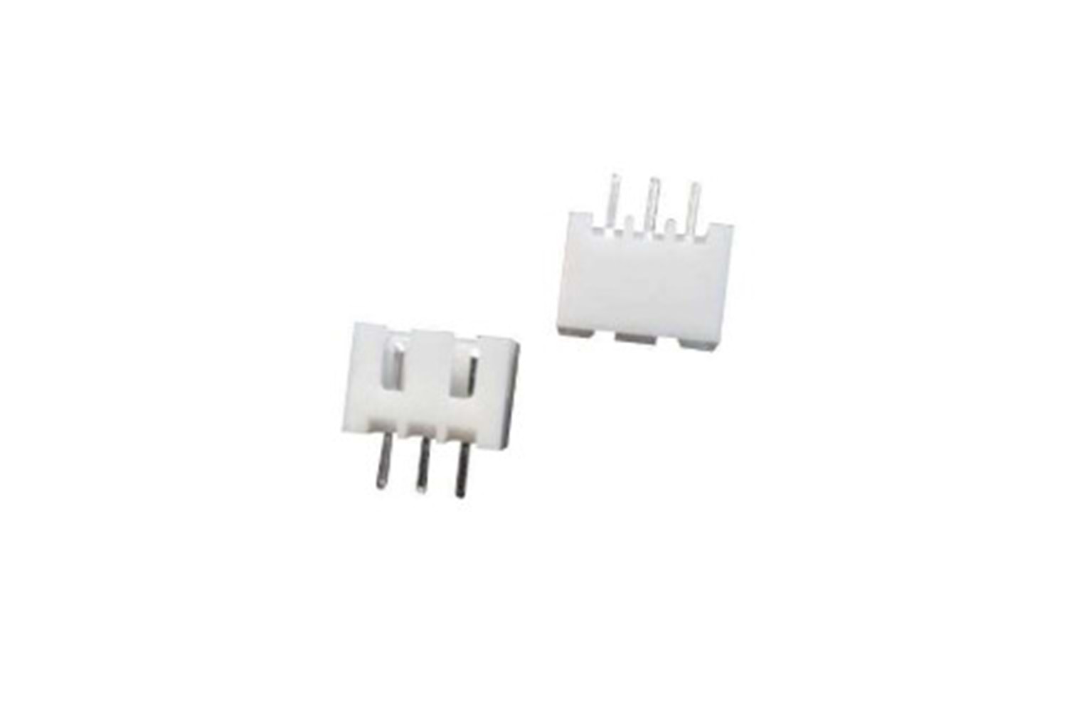 CONN. T.B. 3P(1x3) 2.5mm 180° MALE WHITE THT