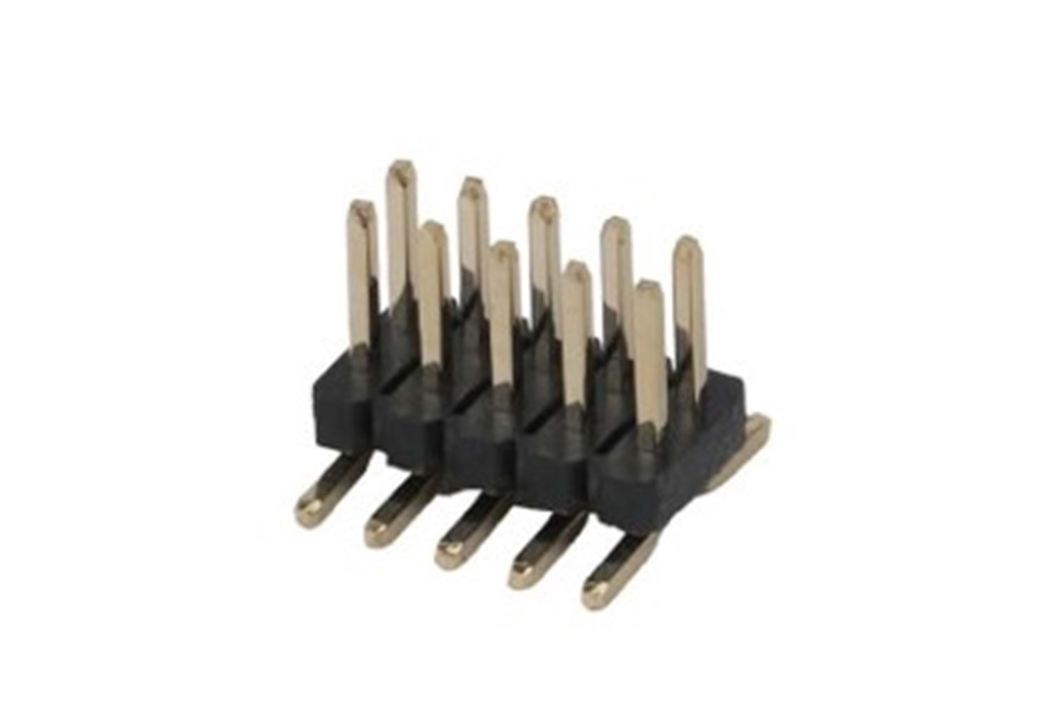 PIN HEADER 10P(2x5) 1.27mm MALE V/T SMD