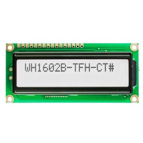LCD MOD 16X2 80X36X13,5MM LEDB LİGHT WHITE THT