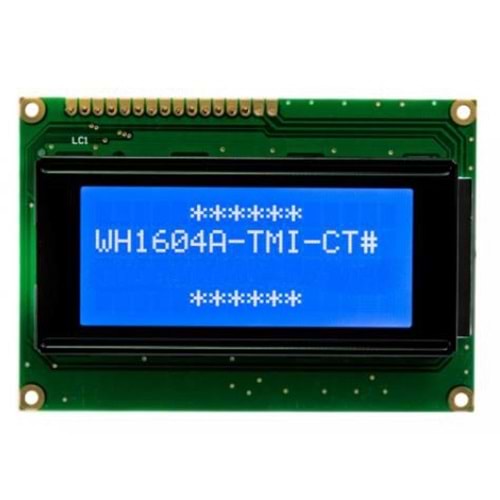 LCD DSP 16x4 87x60x13,5MM LEDB.LIGHT WHITE BLUE
