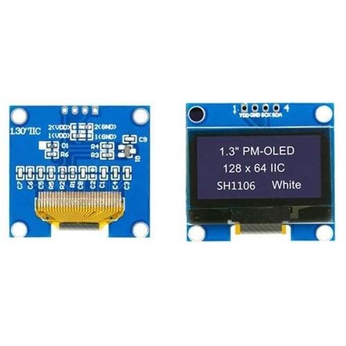 OLED LCD 128X64 1.3'' WHITE